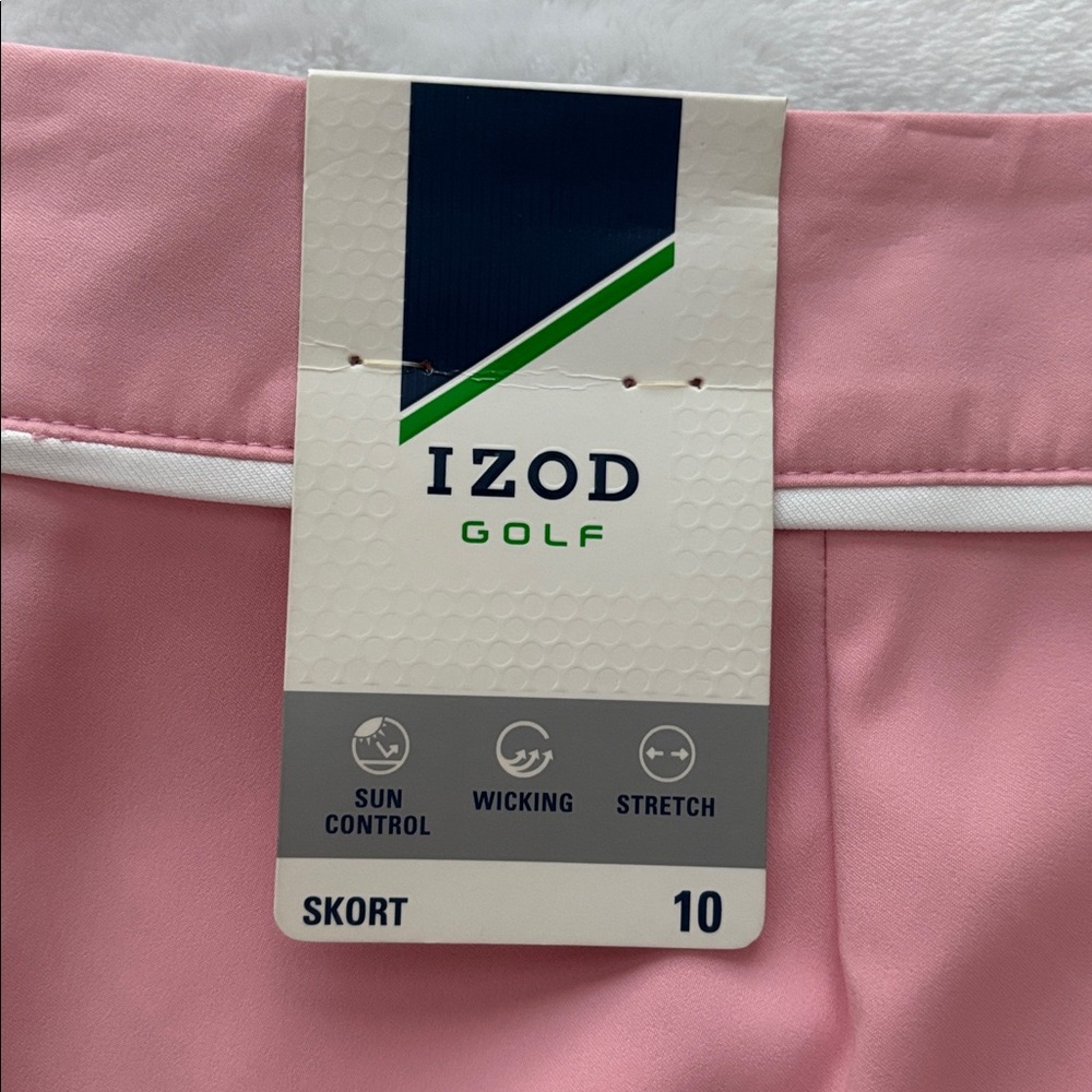 IZOD Sawgrass Candy Pink Scalloped Hem Golf Skort--NWT--10 - Picture 7 of 15